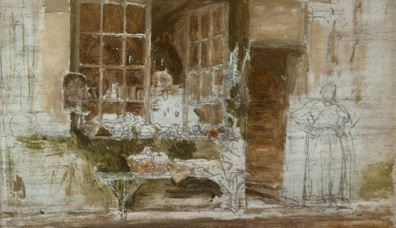 La Boutique du Primeur, Paris - James Abbott McNeill Whistler