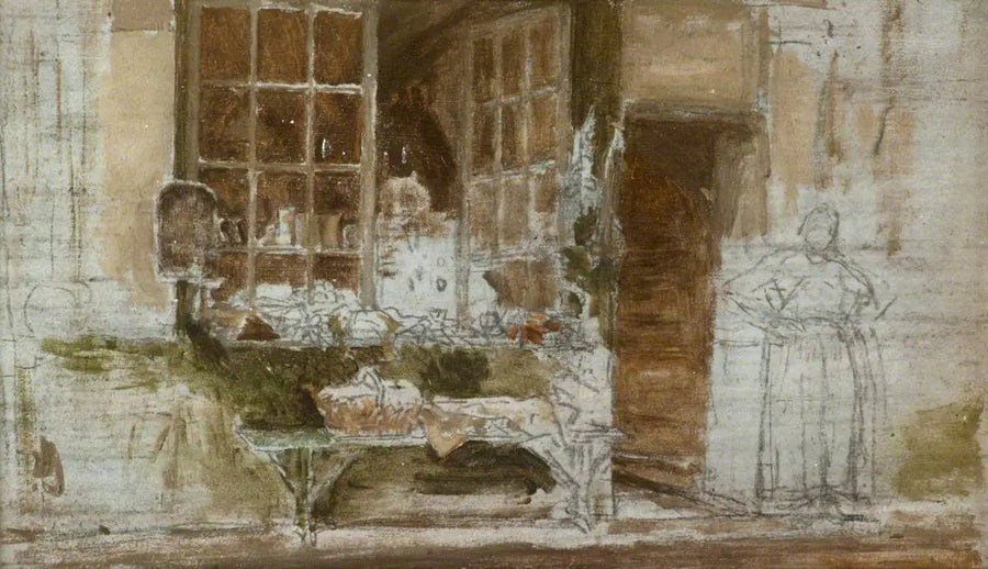 La Boutique du Primeur, Paris - James Abbott McNeill Whistler