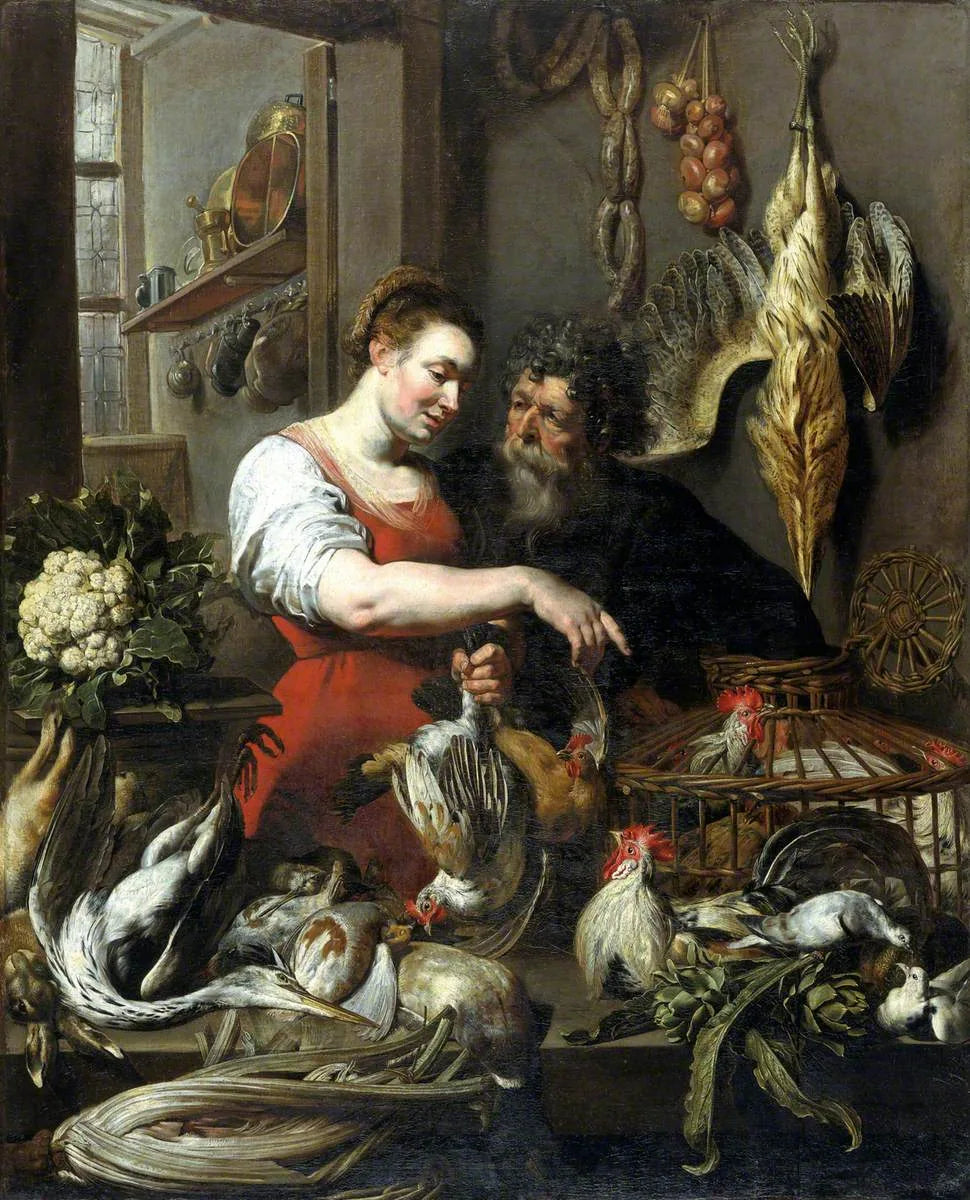 La boutique du volailler - Frans Snyders image 1 copie peinte à la main à l’huile