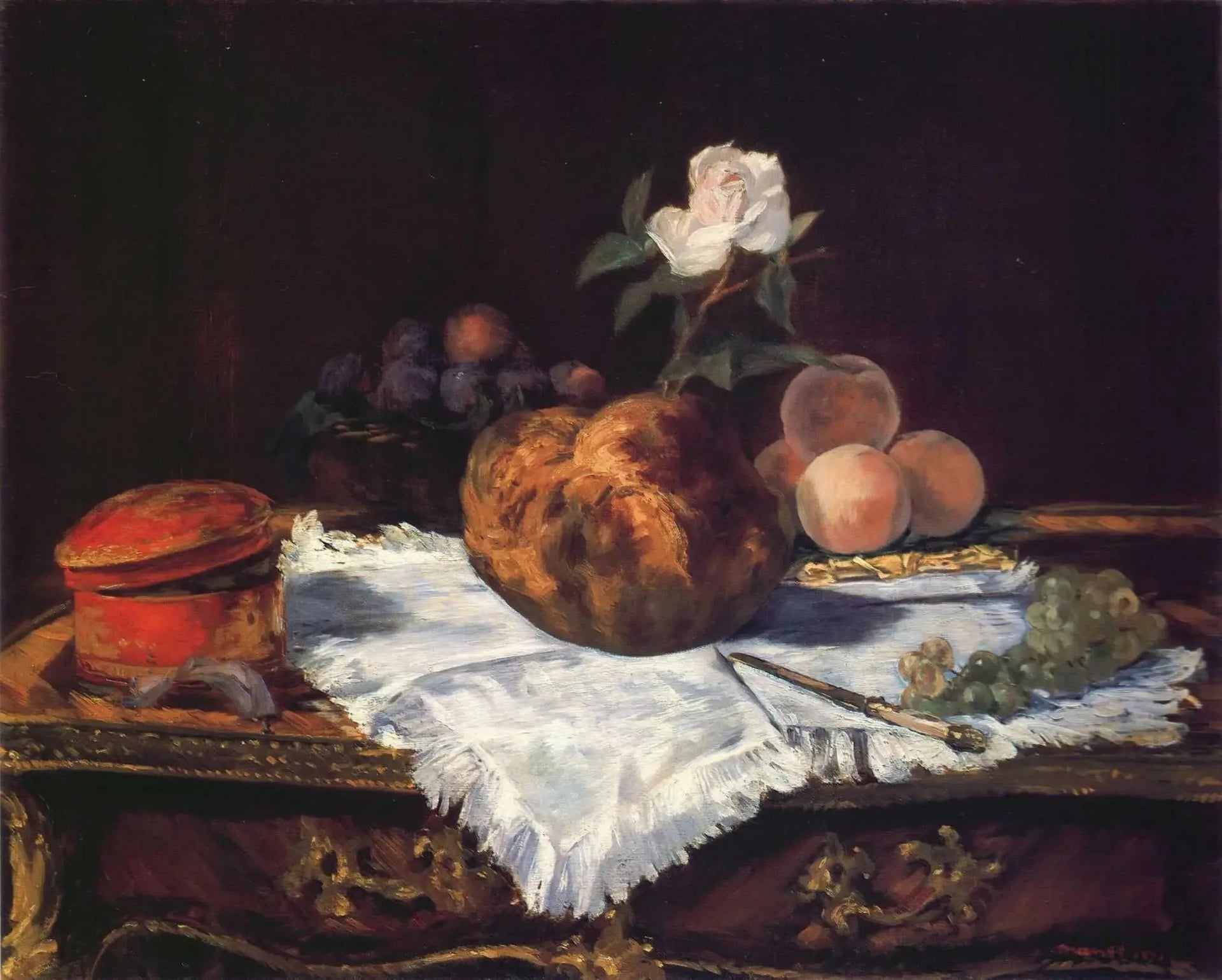 La Brioche - Édouard Manet image 1 copie peinte à la main à l’huile