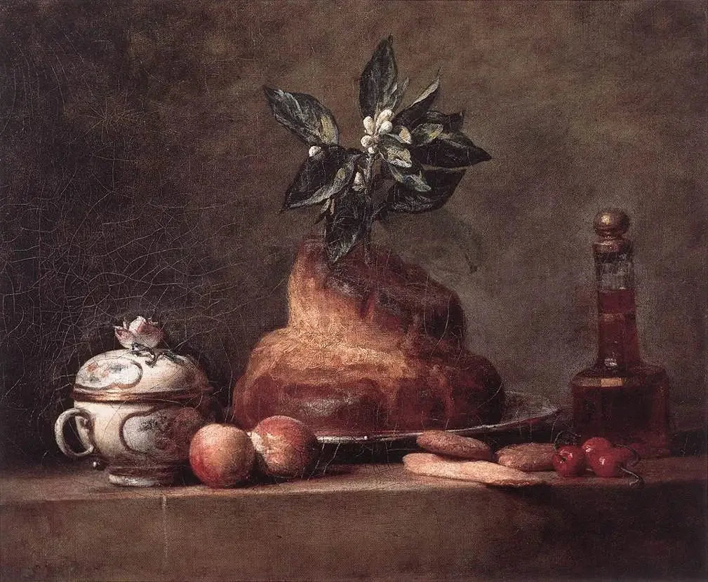 La Brioche - Jean Siméon Chardin image 1 reproduction de peinture à l’huile