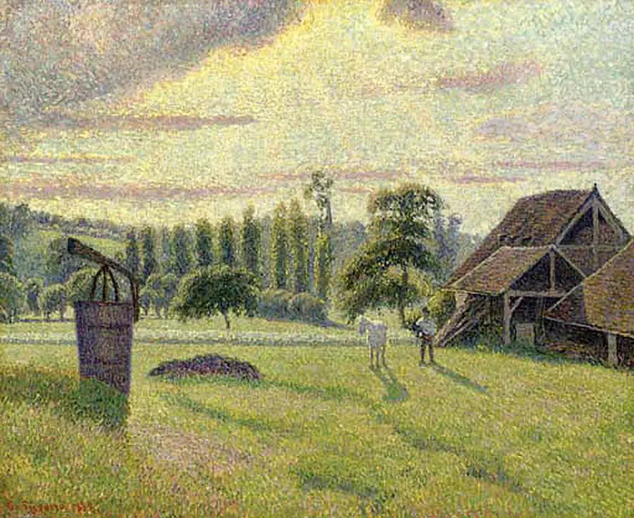 La Briqueterie Delafolie à Éragny - Camille Pissarro