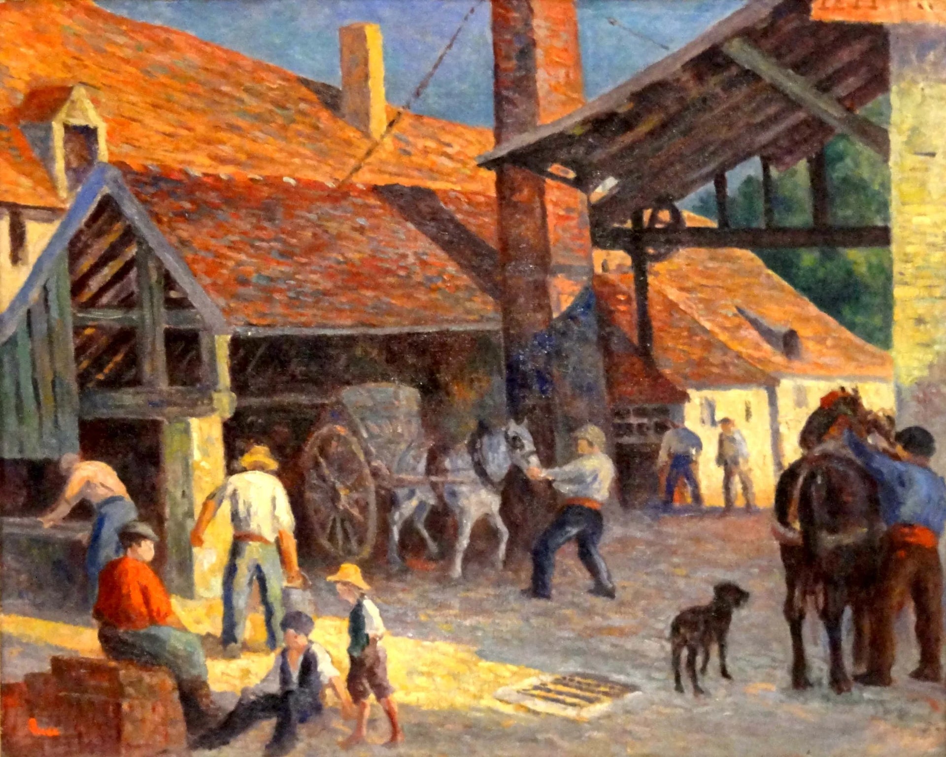 La Briqueterie - Maximilien Luce image 1 reproduction de peinture à l’huile