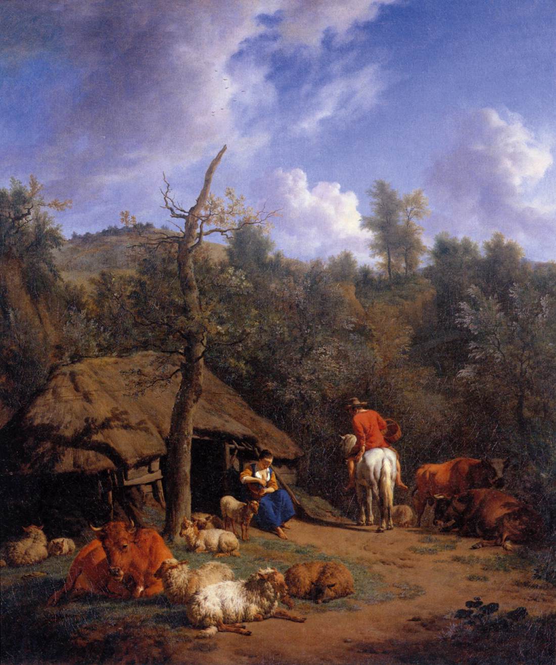 La Cabane - Adriaen van de Velde image 1 reproduction d’œuvre d’art à l’huile