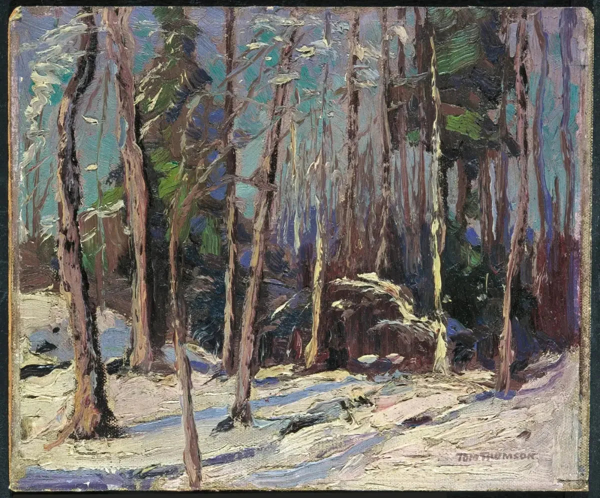La cabane de Larry Dickson - Tom Thomson image 1 reproduction d’œuvre d’art à l’huile