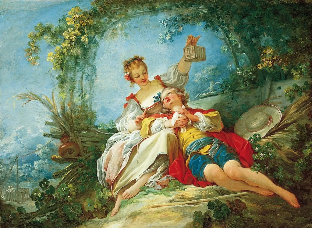 La cage - Jean-Honoré Fragonard image 1 tableau peint à l’huile sur toile
