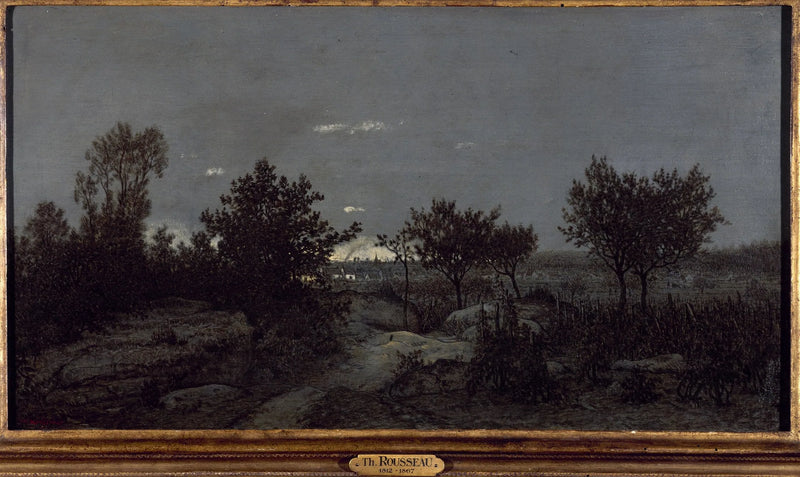 La campagne au lever du jour - Théodore Rousseau