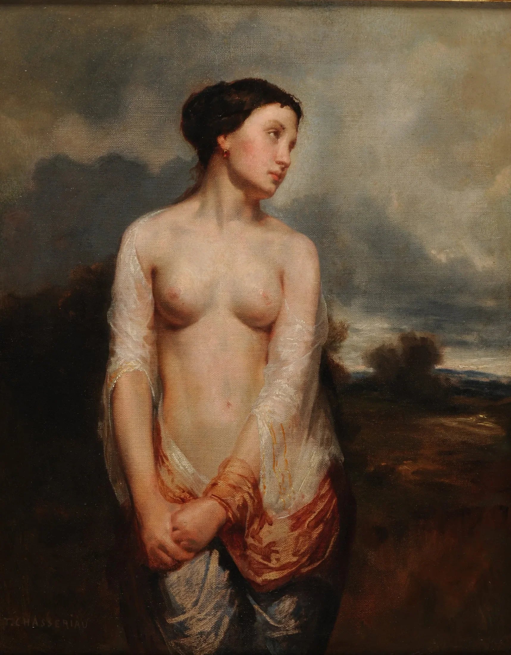 La Captive - Théodore Chassériau image 1 copie peinte à la main à l’huile