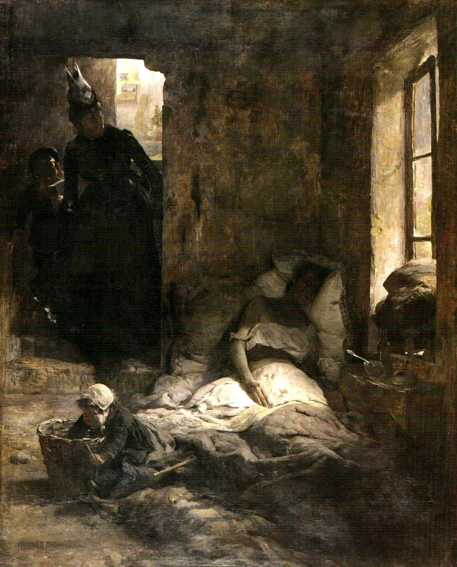 La caridad. - Arturo Michelena image 1 reproduction de peinture à l’huile