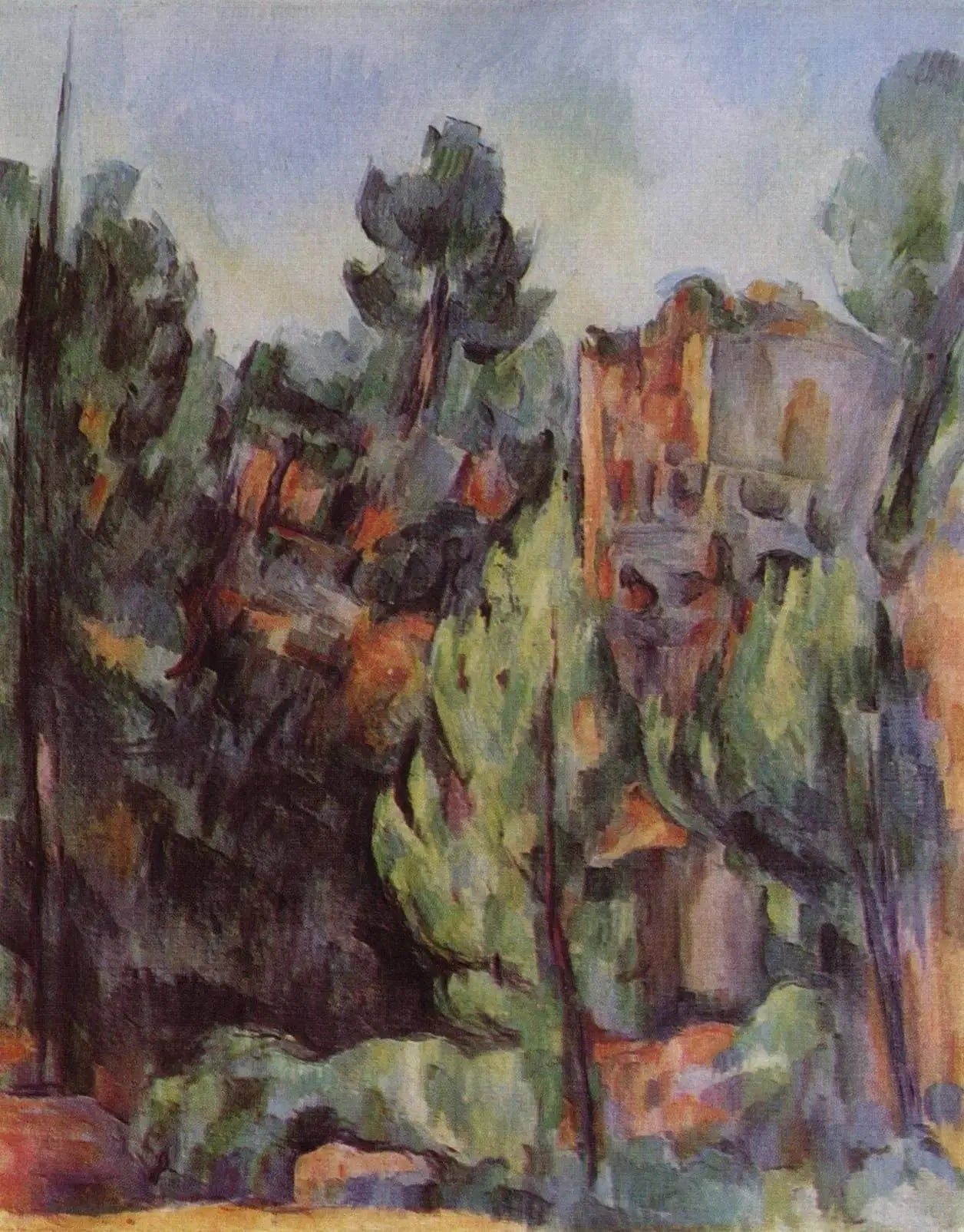 La Carrière de Bibémus - Paul Cézanne image 1 copie peinte à la main à l’huile