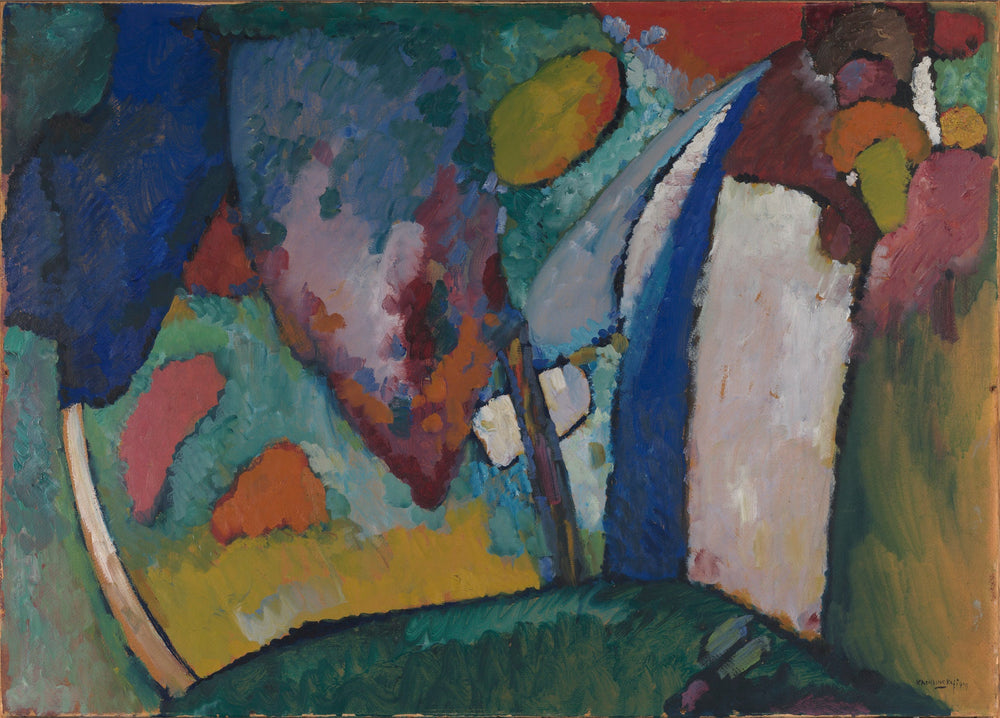 La cascade - Vassily Kandinsky image 1 reproduction de peinture à l’huile