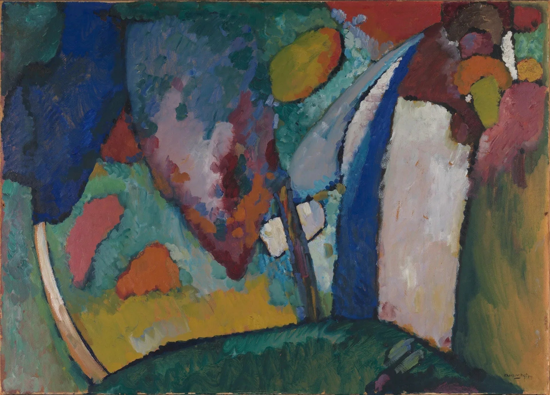 La cascade - Vassily Kandinsky image 1 reproduction de peinture à l’huile