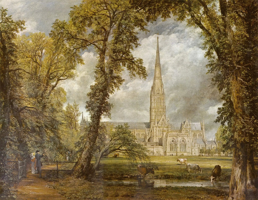 La Cathédrale de Salisbury vues des jardins de l'évêque - John Constable