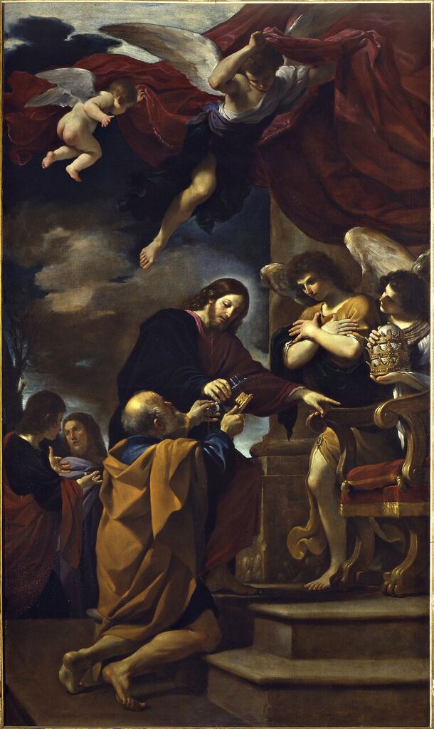 La Cattedra di San Pietro - Guercino image 1 copie de tableau peinte à la main
