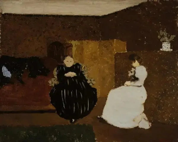 La causette - Édouard Vuillard image 1 reproduction de peinture à l’huile