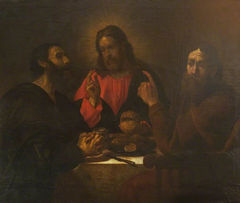 La Cène d'Emmaüs - Ludovico Carracci image 1 reproduction artisanale de tableau