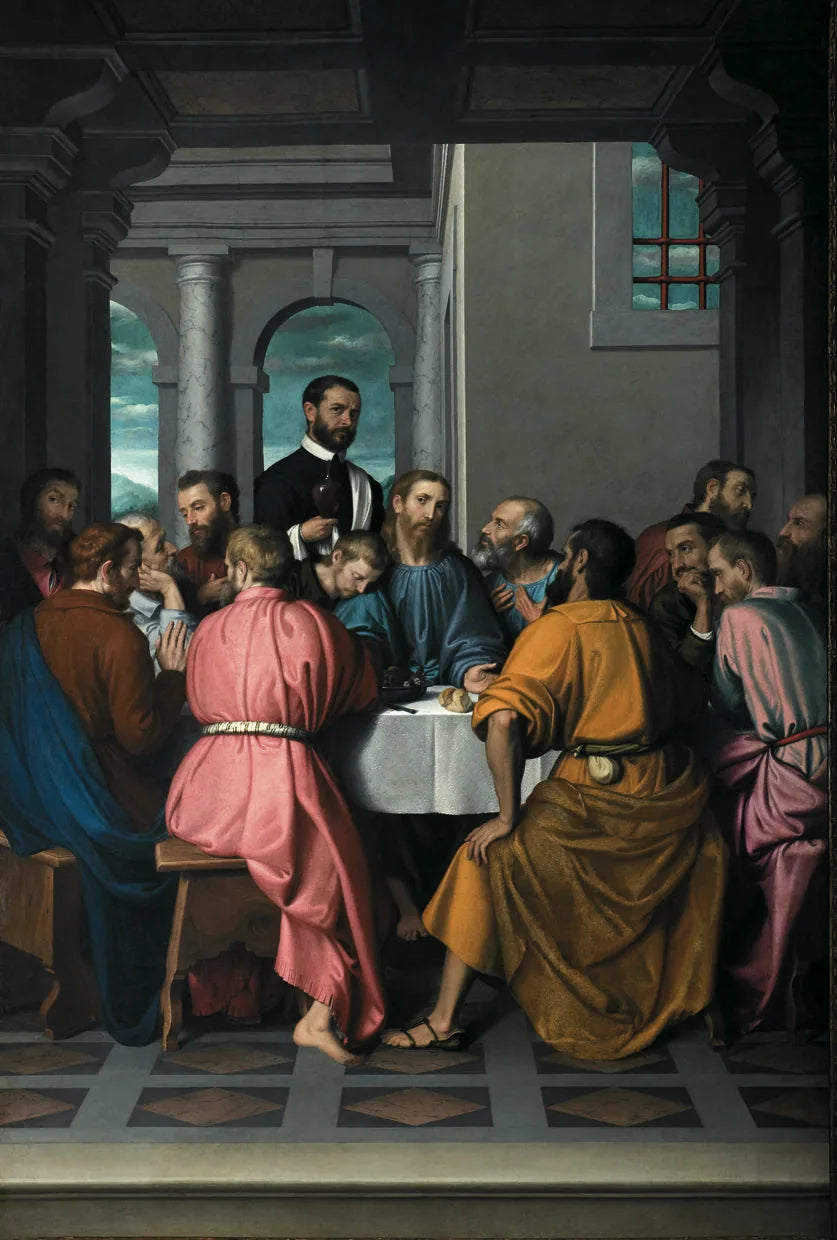 La Cène - Giovanni Battista Moroni image 1 reproduction artisanale de tableau