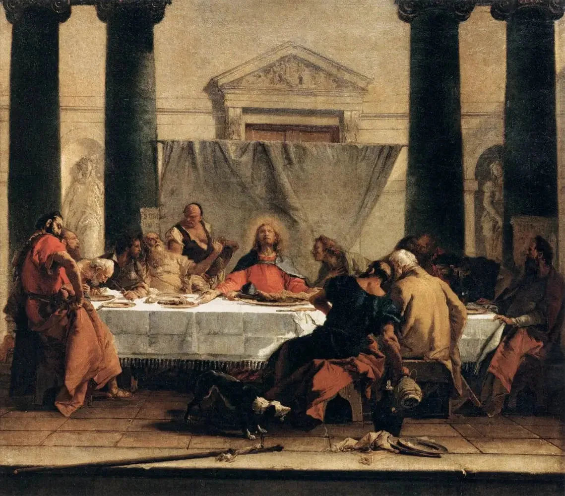 La Cène - Giovanni Battista Tiepolo image 1 reproduction d’œuvre d’art à l’huile