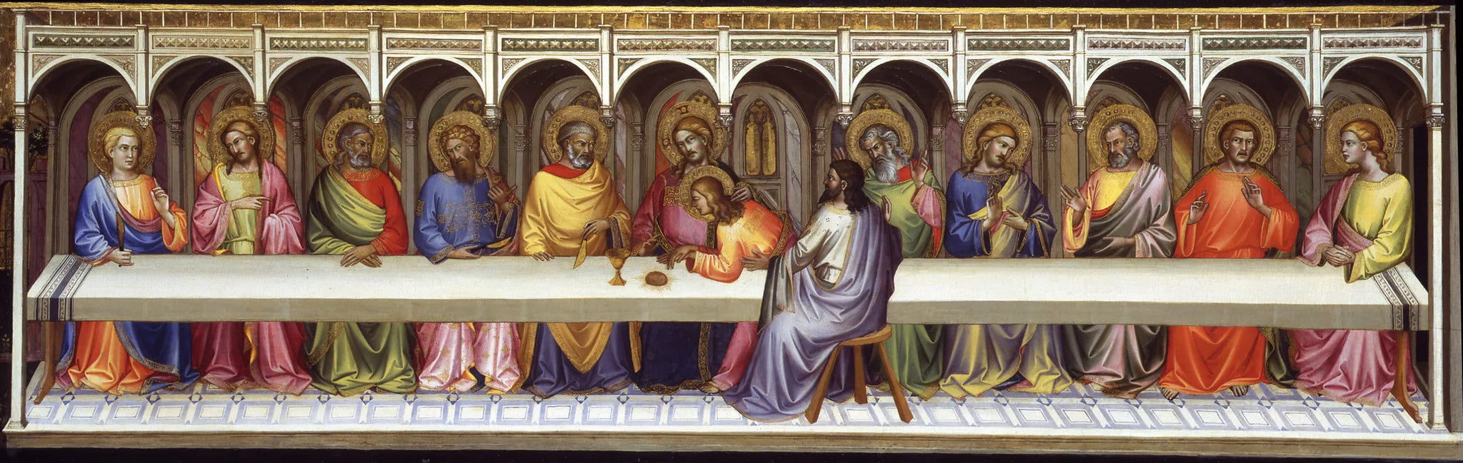 La Cène - Lorenzo Monaco image 1 copie peinte à la main à l’huile