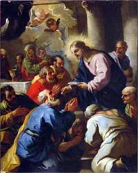La Cène - Luca Giordano image 1 reproduction de peinture à l’huile