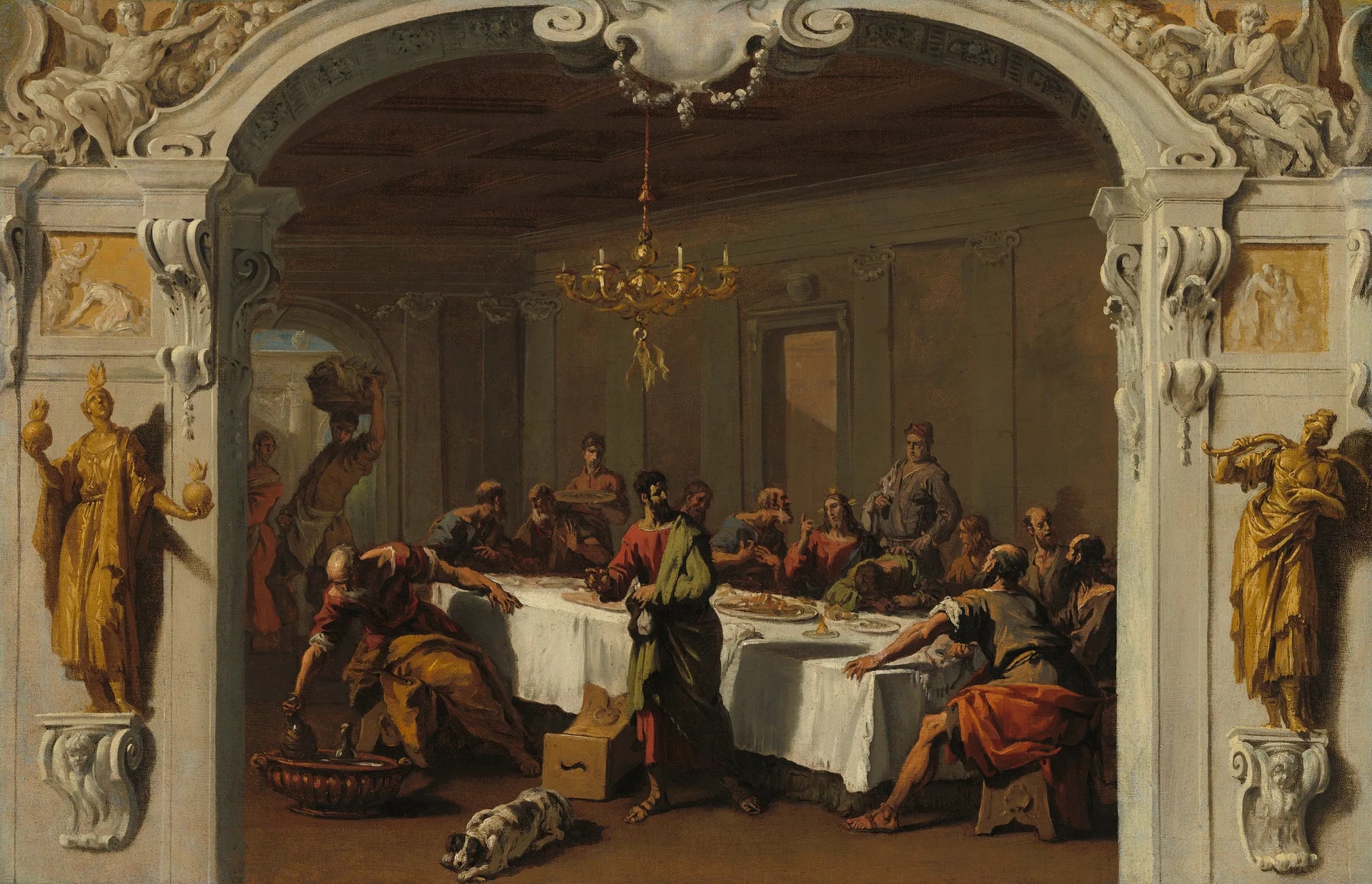 La Cène - Sebastiano Ricci image 1 reproduction réalisée par Alpha Reproduction