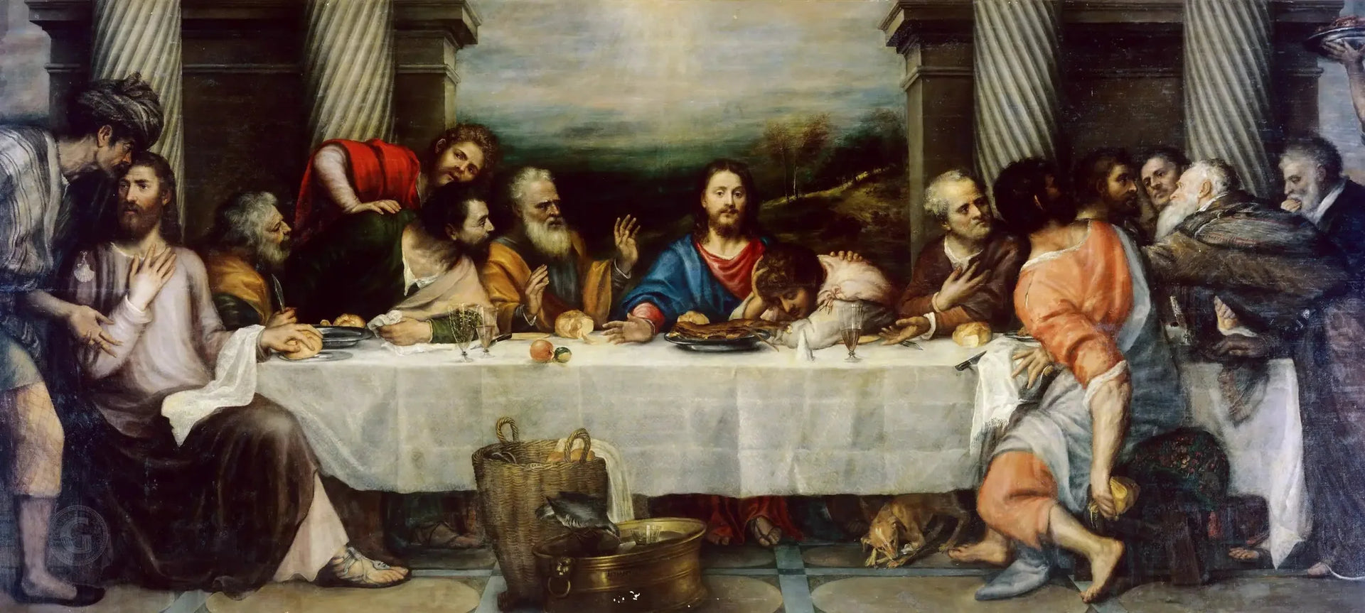 La Cène - Titian image 1 reproduction artisanale de tableau