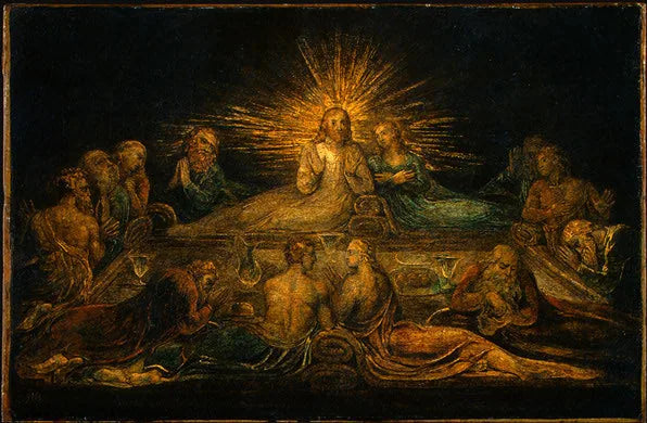 La Cène - William Blake image 1 copie de tableau peinte à la main