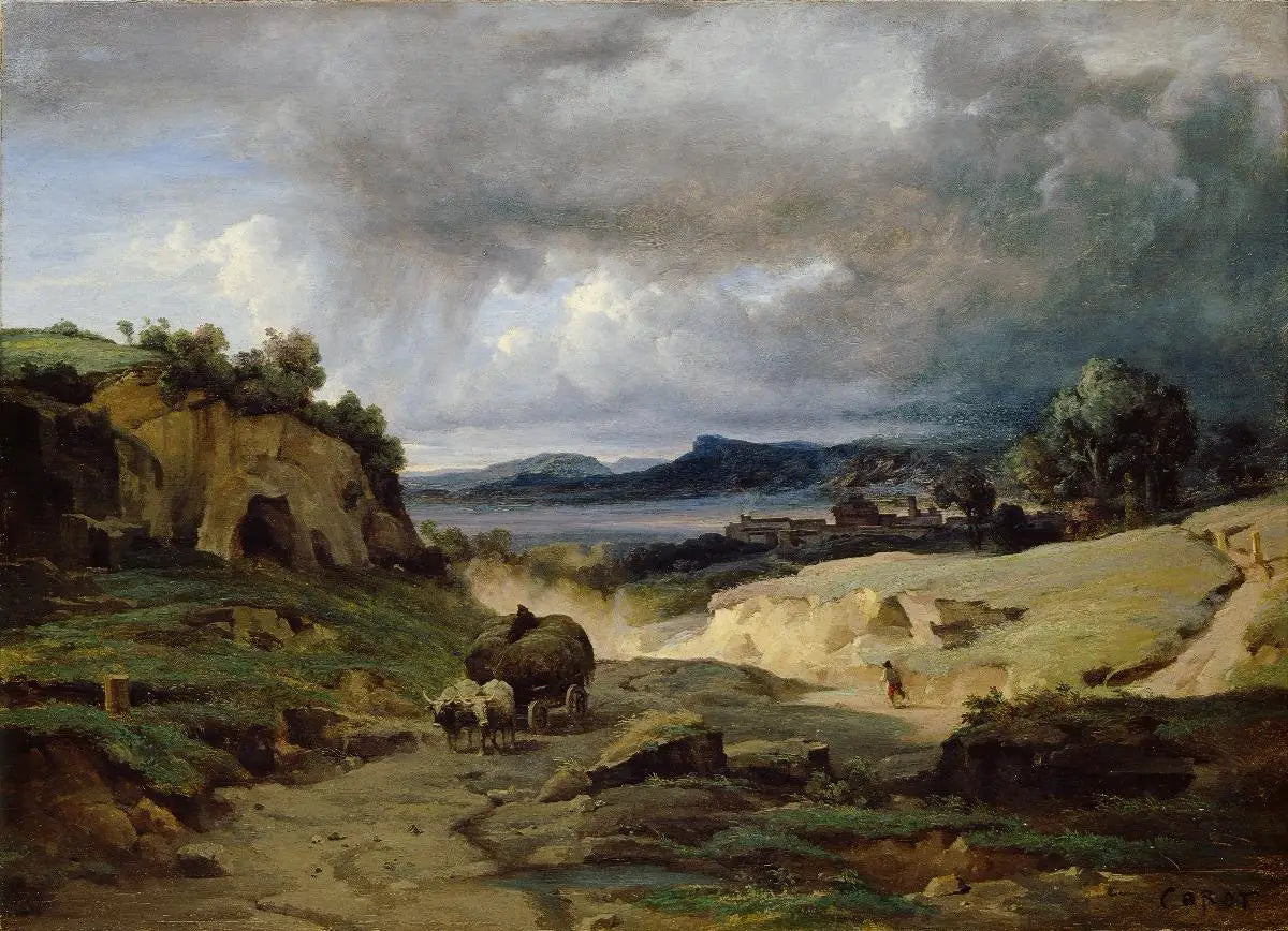 La Cervara - Jean-Baptiste Camille Corot image 1 reproduction réalisée par Alpha Reproduction