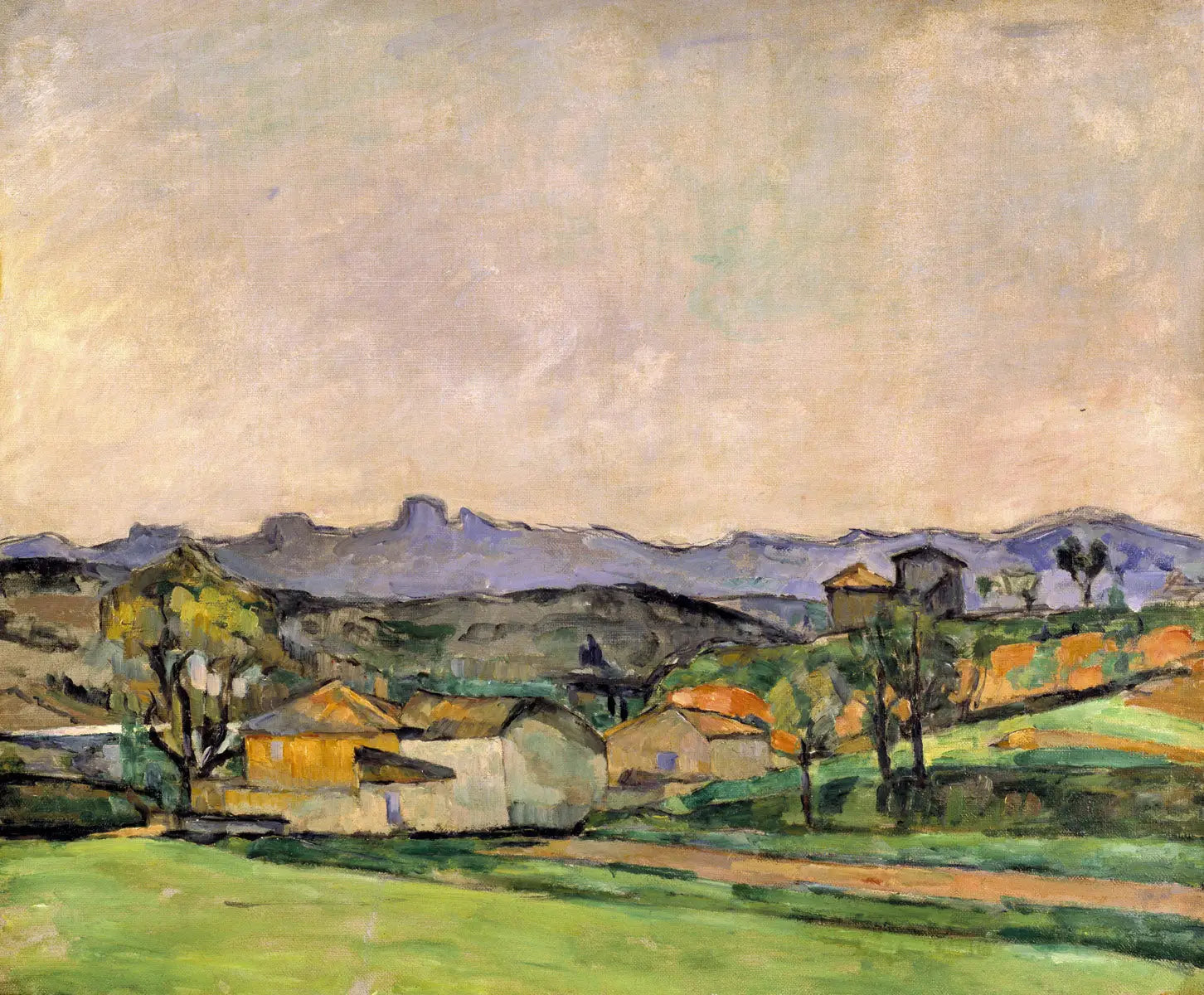 La Chaîne de l'Étoile avec le Pilon du Roi - Paul Cézanne image 1 reproduction de peinture à l’huile