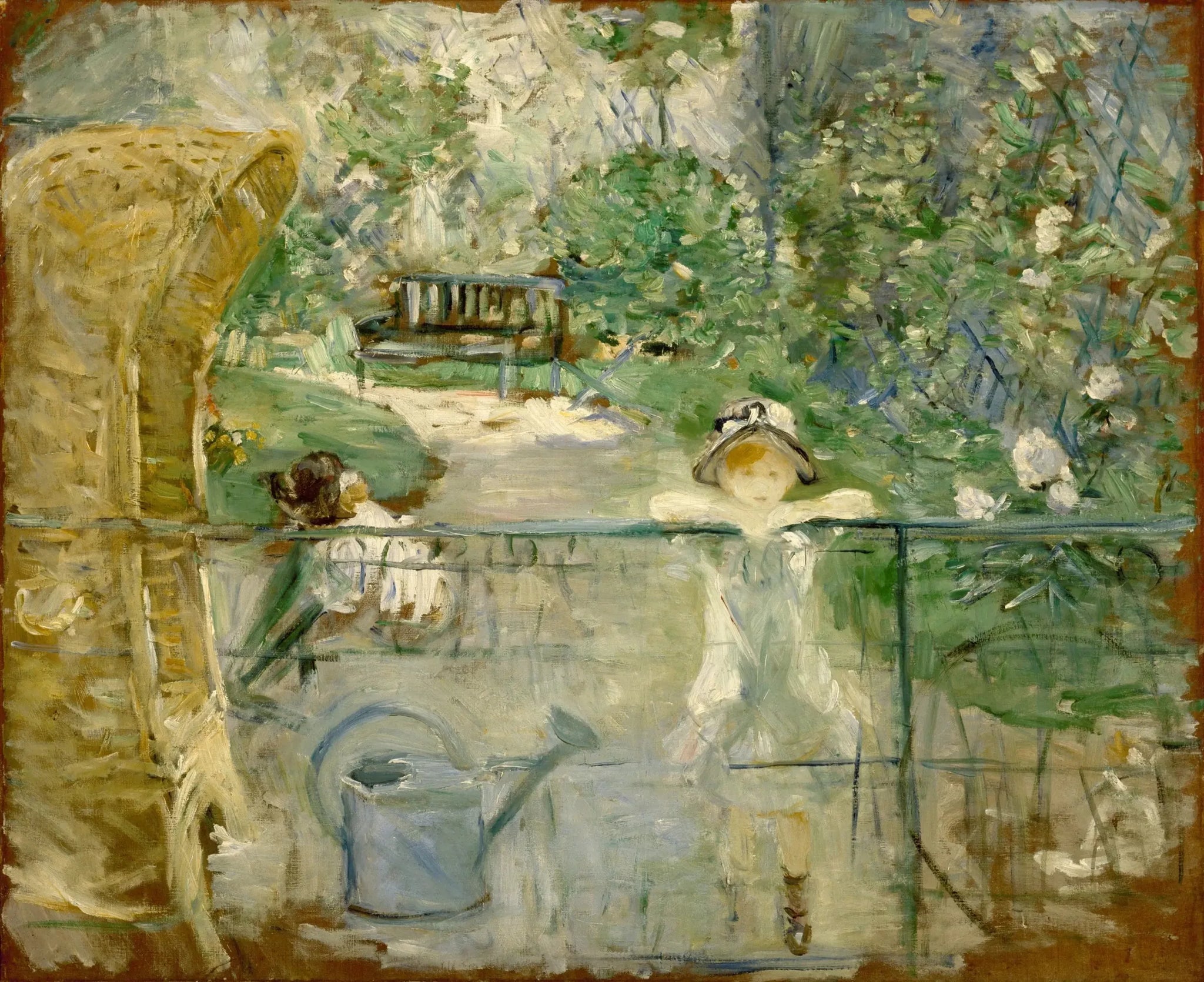 La chaise panier - Berthe Morisot image 1 copie peinte à la main à l’huile