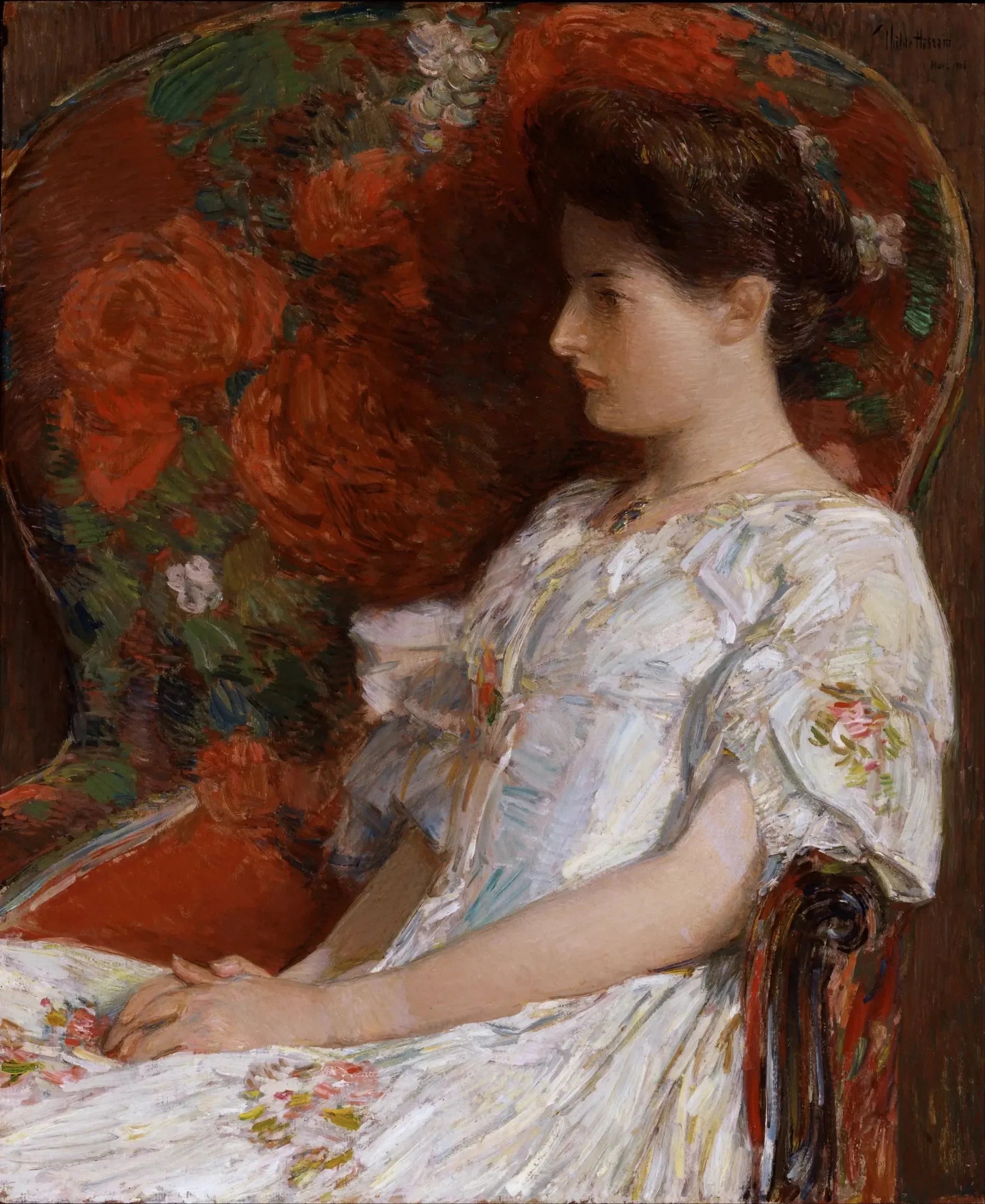 La chaise victorienne - Childe Hassam image 1 reproduction d’œuvre d’art à l’huile