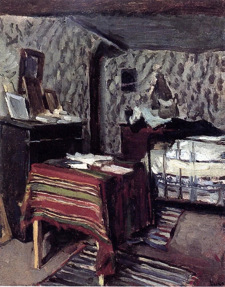 La Chambre de l'Artiste, rue Lavin - Maximilien Luce image 1 tableau peint à l’huile sur toile