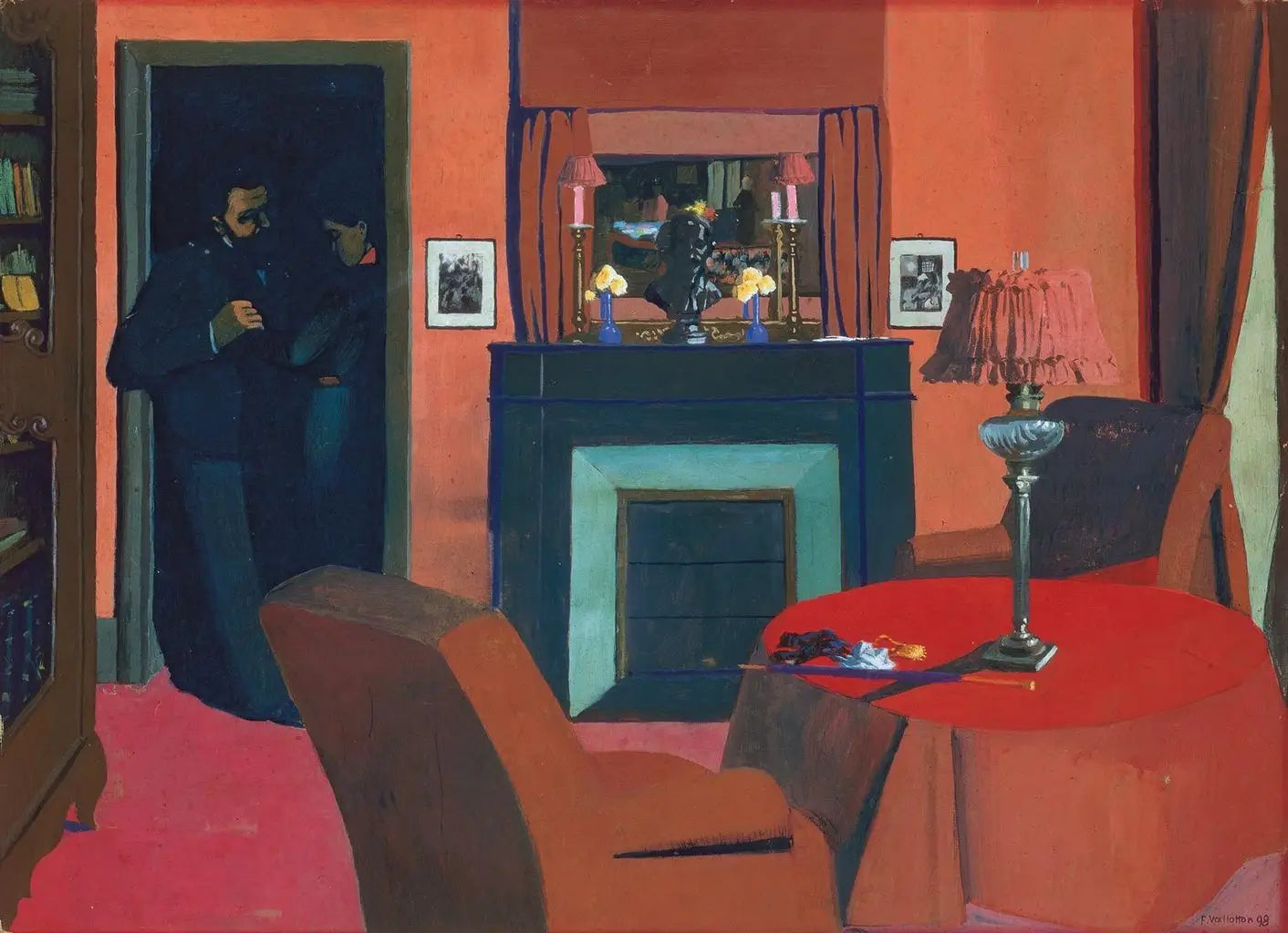 La chambre rouge - Félix Vallotton image 1 tableau peint à l’huile sur toile