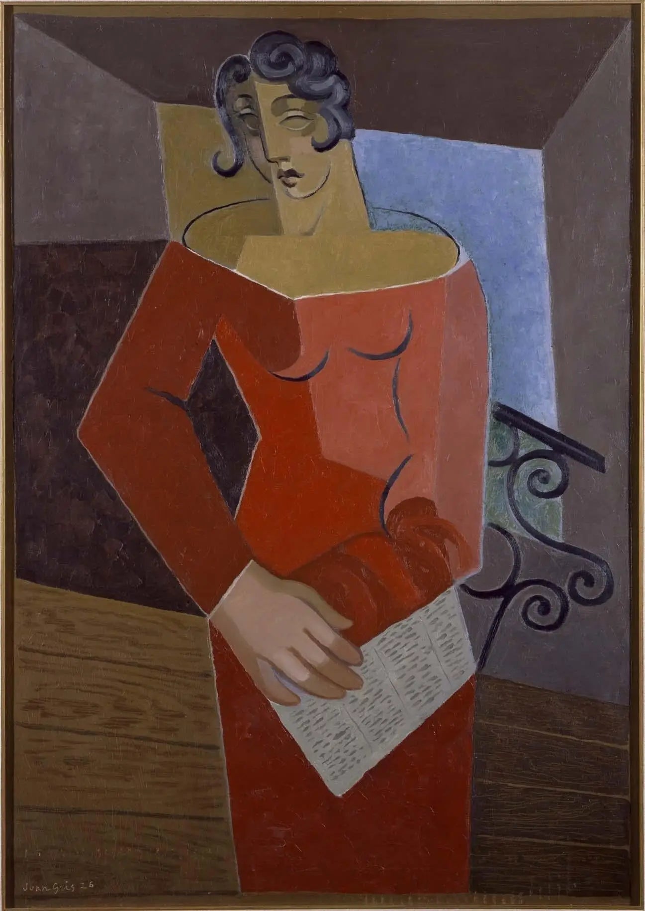 La chanteuse - Juan Gris image 1 copie de tableau peinte à la main
