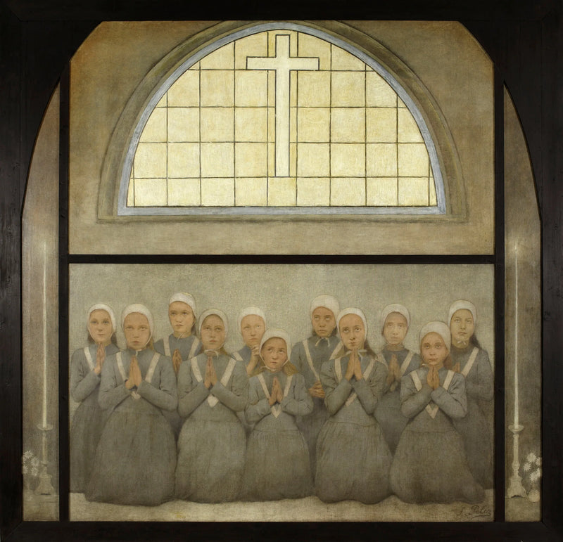 La chapelle : Les orphelins - Fernand Pelez