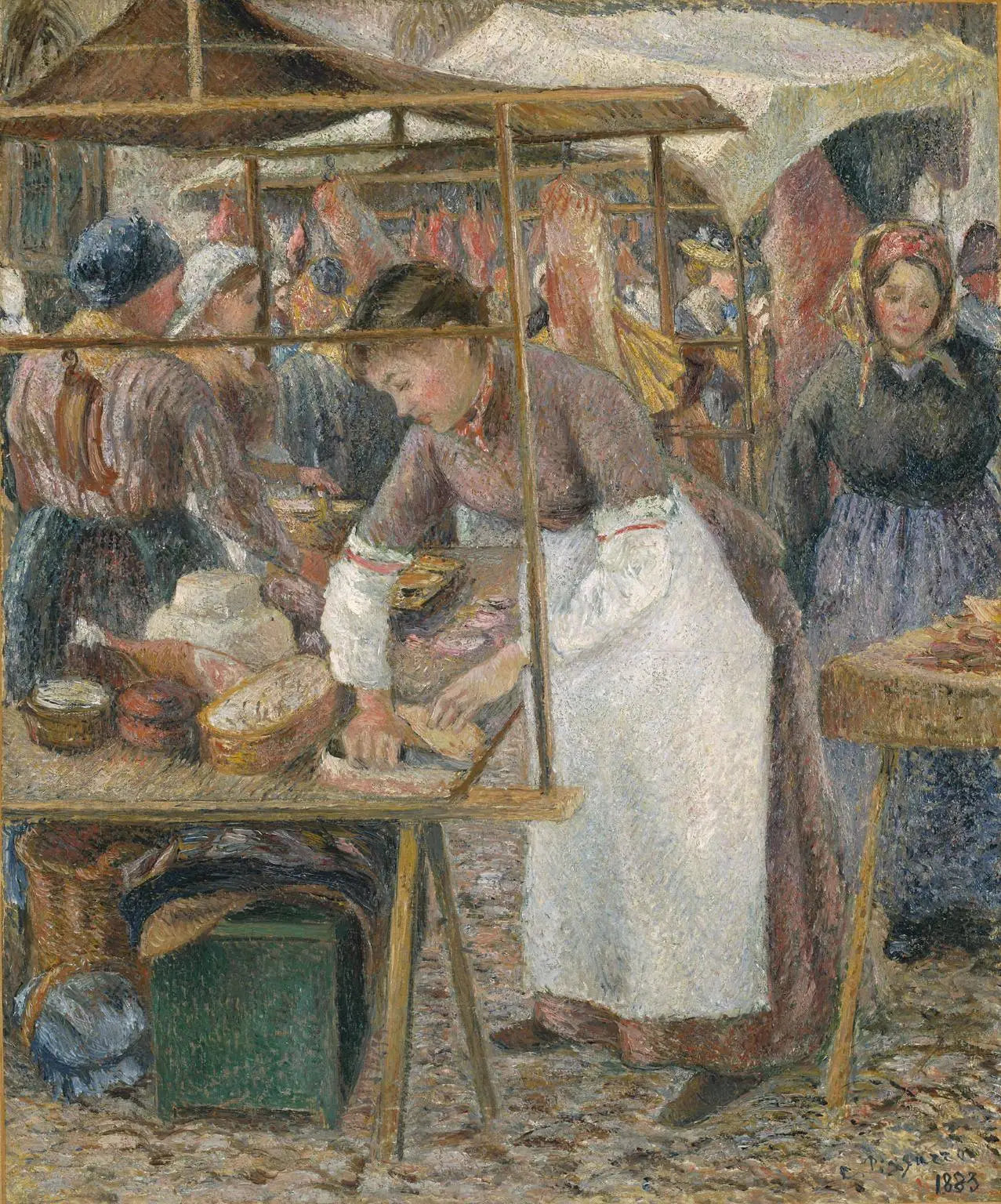 La Charcutière - Camille Pissarro image 1 copie peinte à la main à l’huile