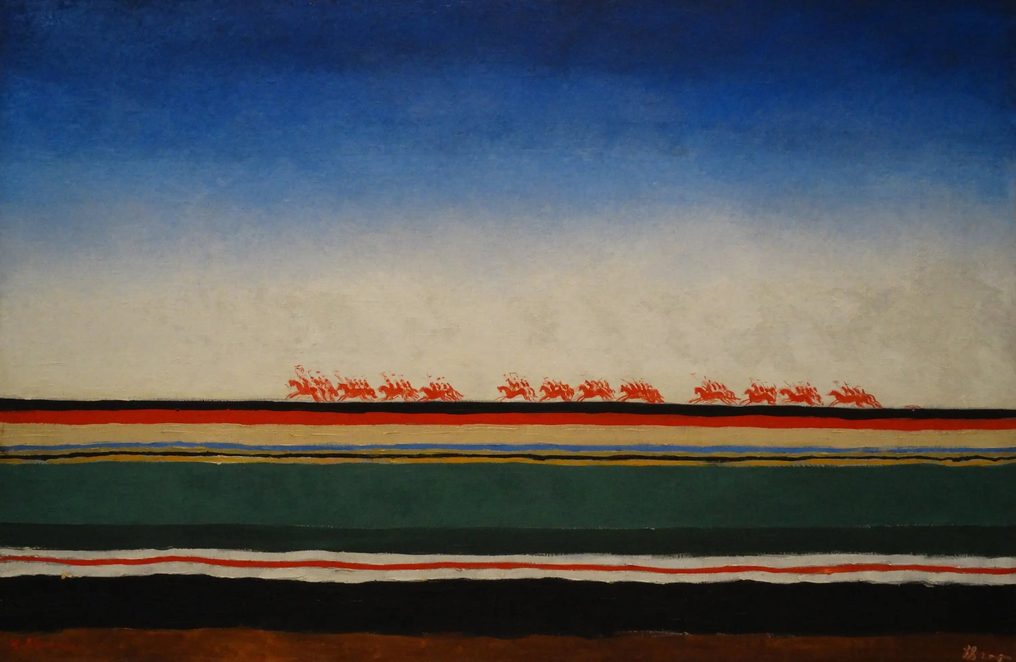 La Charge de la cavalerie rouge - Kazimir Malevich image 1 reproduction réalisée par Alpha Reproduction