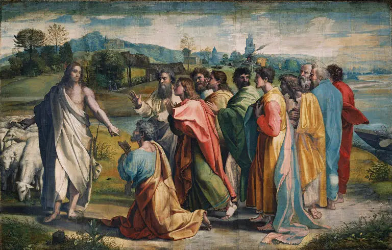La charge du Christ à Pierre - Raphaël Sanzio