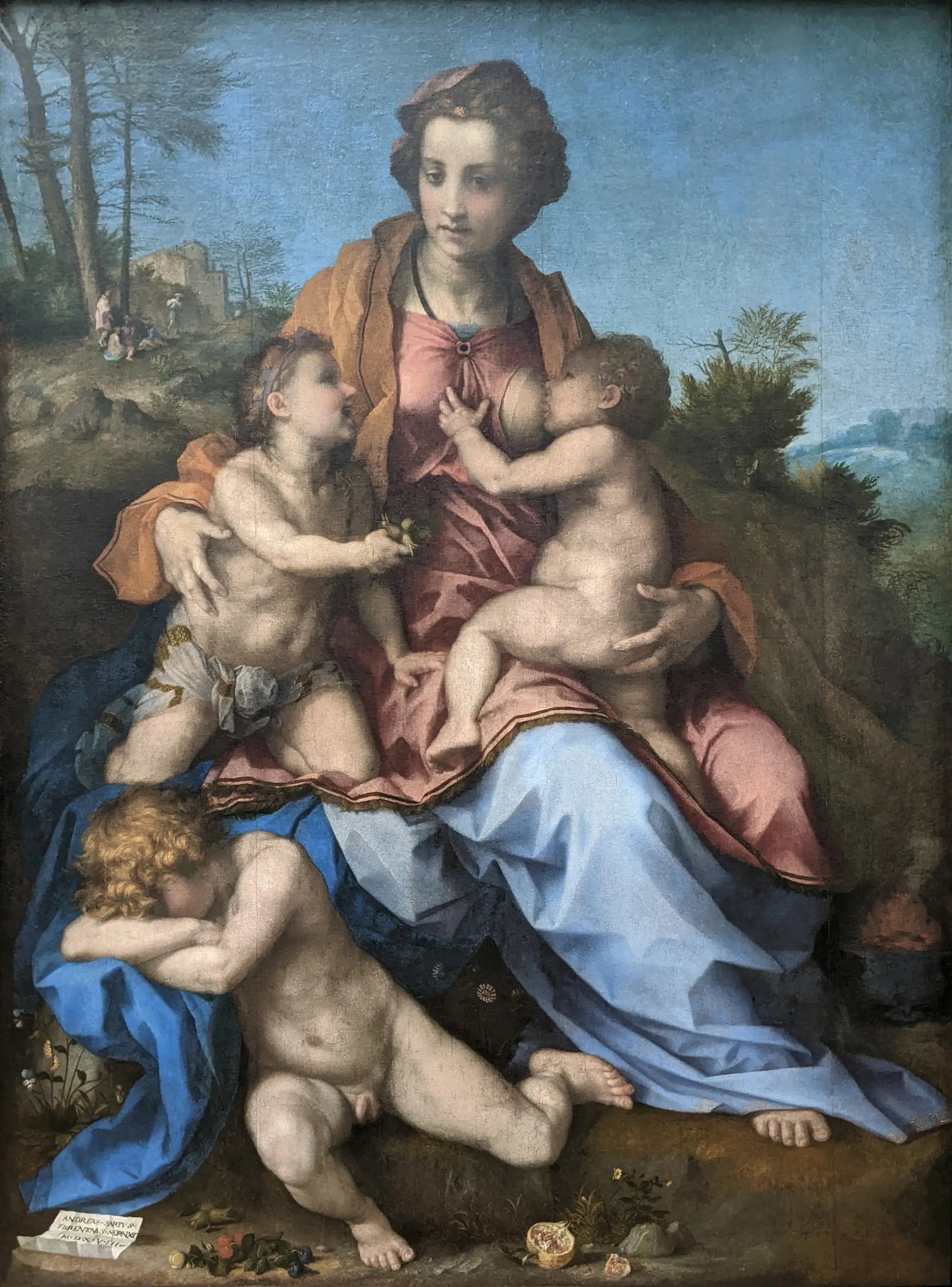 La Charité - Andrea del Sarto image 1 reproduction artisanale de tableau