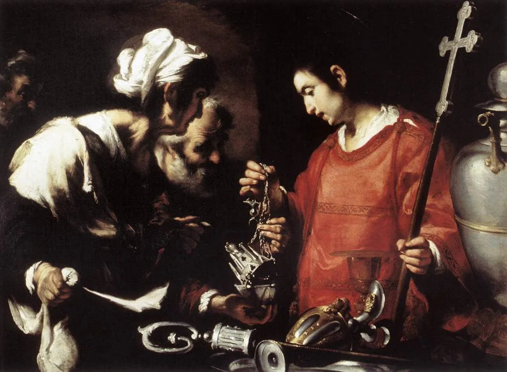 La Charité de Saint-Laurent - Bernardo Strozzi image 1 reproduction réalisée par Alpha Reproduction