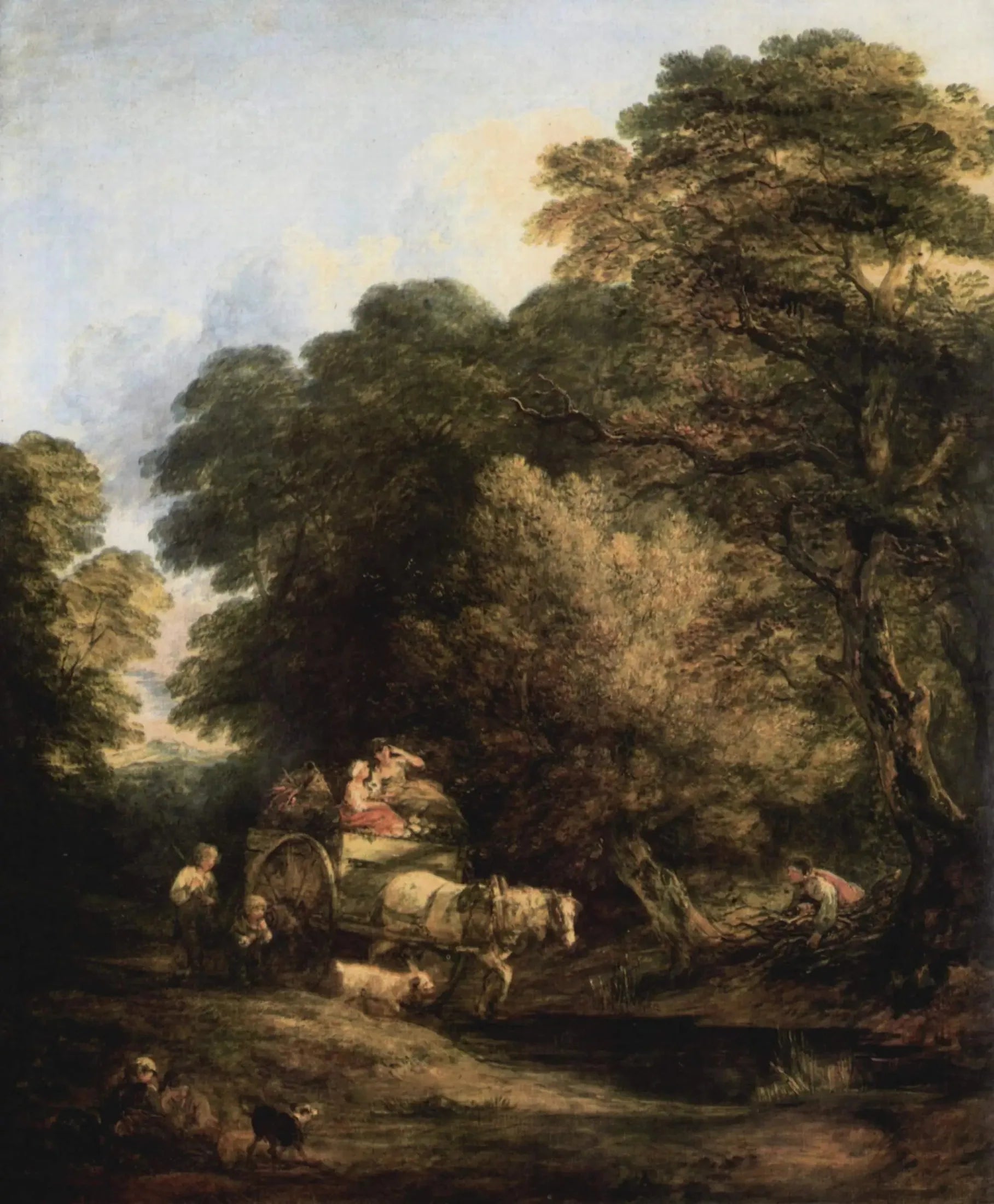 La Charrette - Thomas Gainsborough image 1 reproduction d’œuvre d’art à l’huile