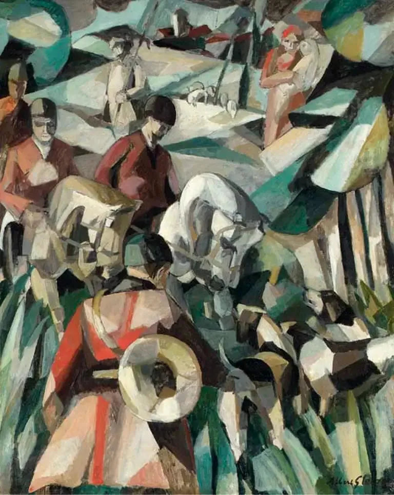 La Chasse - Albert Gleizes image 1 tableau peint à l’huile sur toile