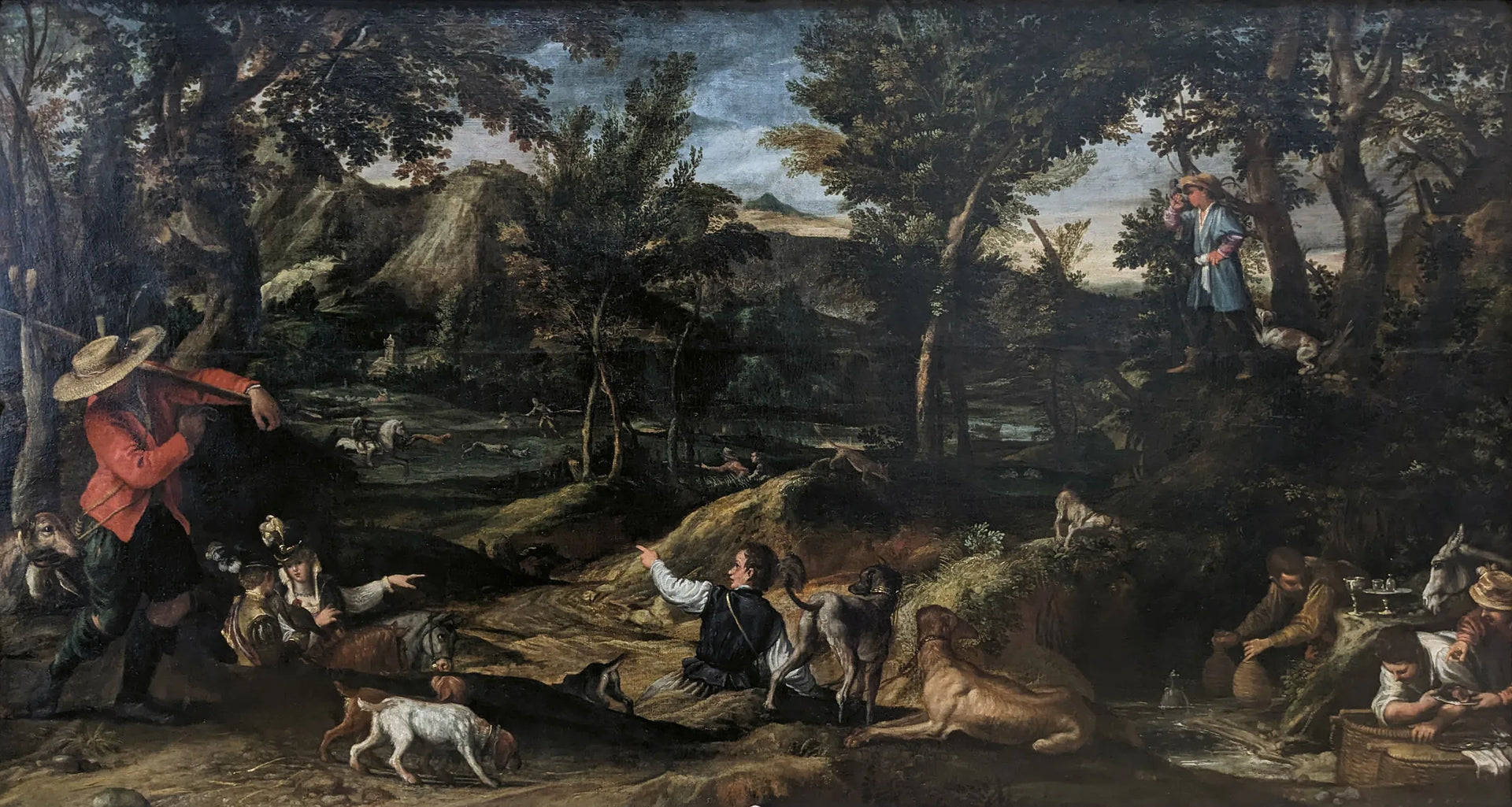 La Chasse - Annibale Carracci image 1 reproduction d’œuvre d’art à l’huile