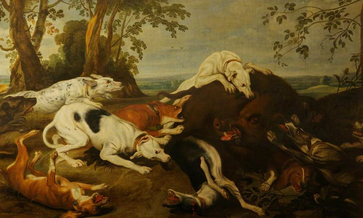 La chasse au sanglier - Frans Snyders image 1 reproduction artisanale de tableau