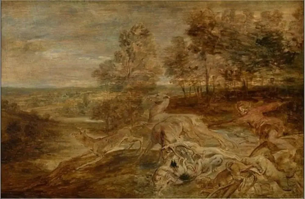 La chasse - Peter Paul Rubens image 1 copie peinte à la main à l’huile