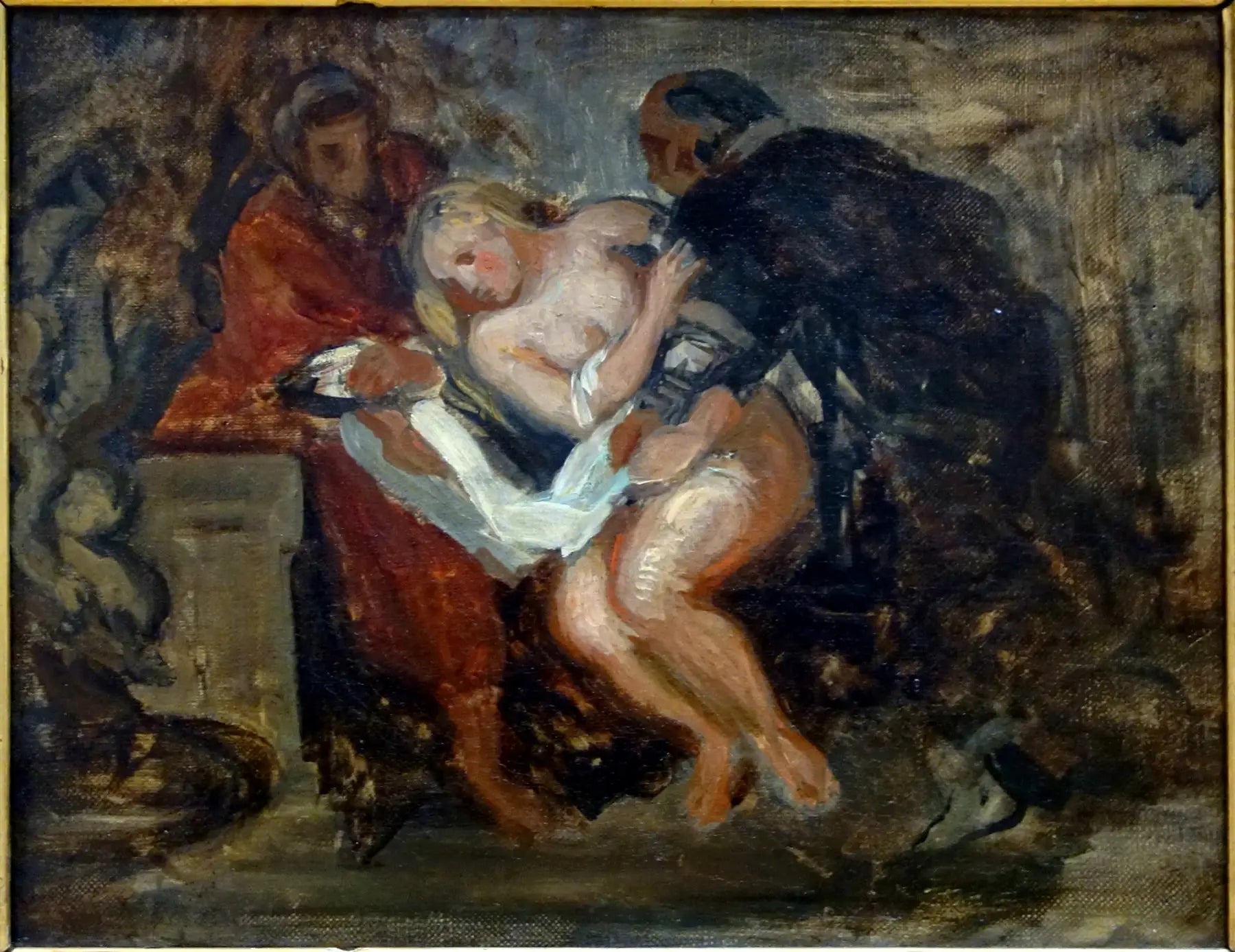 La Chaste Suzanne - Eugène Delacroix image 1 reproduction de peinture à l’huile