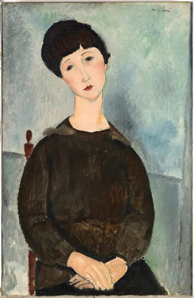 La Chevelure noire - Amedeo Modigliani image 1 reproduction réalisée par Alpha Reproduction