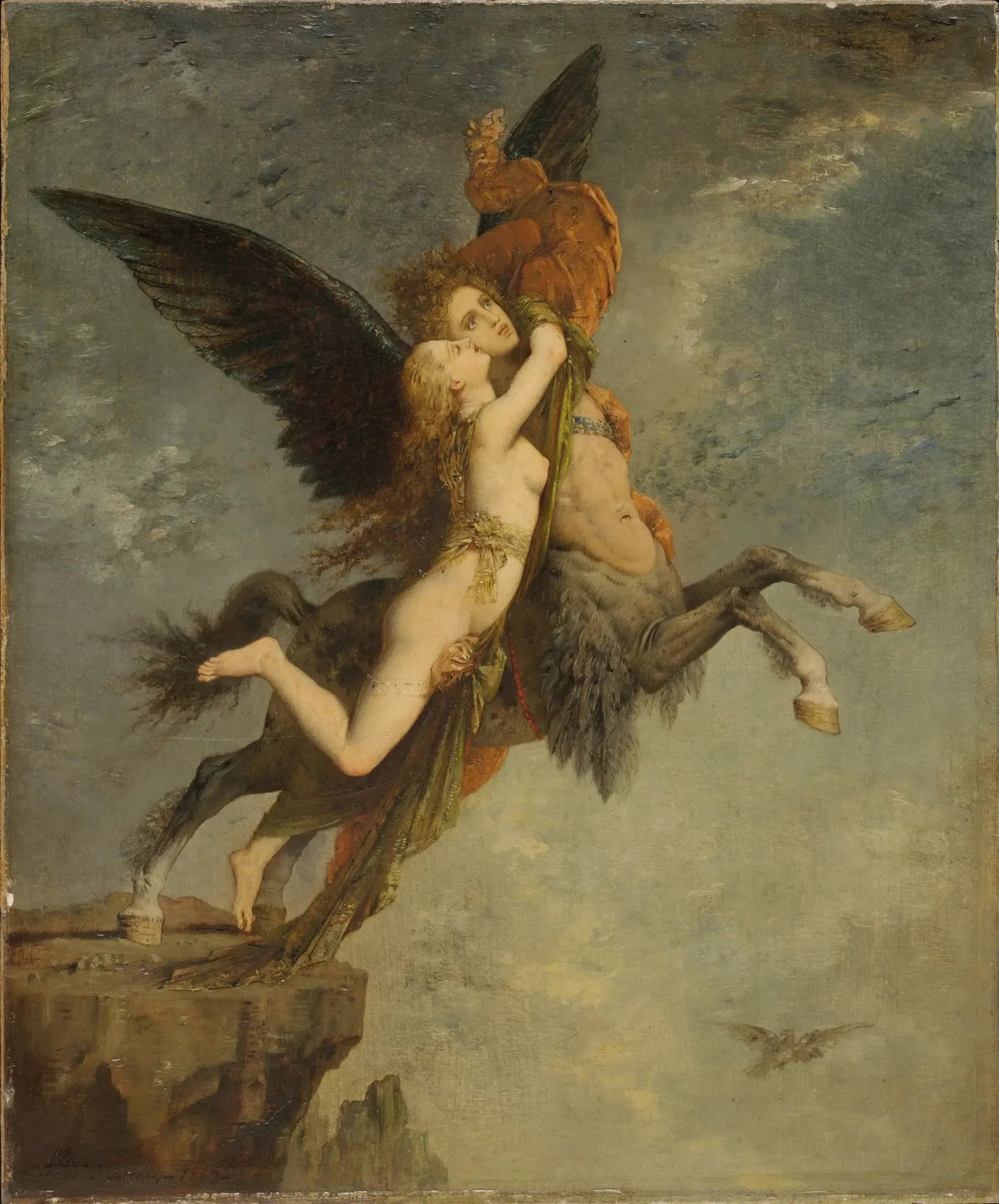 La Chimère - Gustave Moreau image 1 copie de tableau peinte à la main