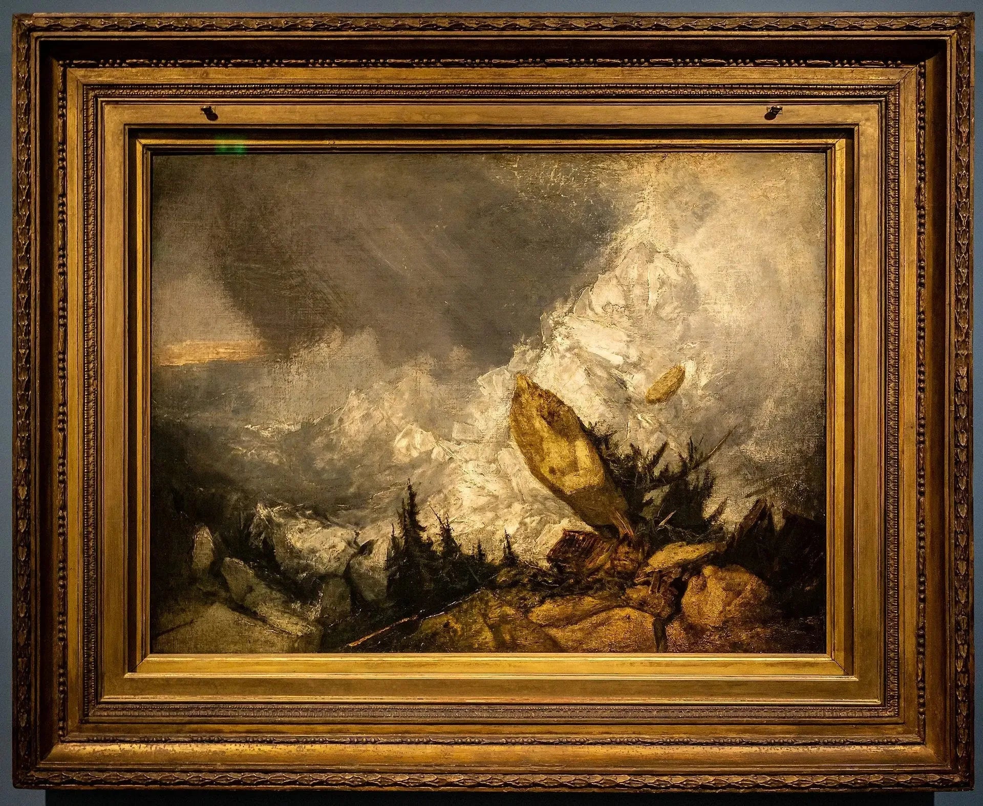 La Chute d'une avalanche dans les Grisons - J. M. W. Turner image 2 reproduction réalisée par Alpha Reproduction