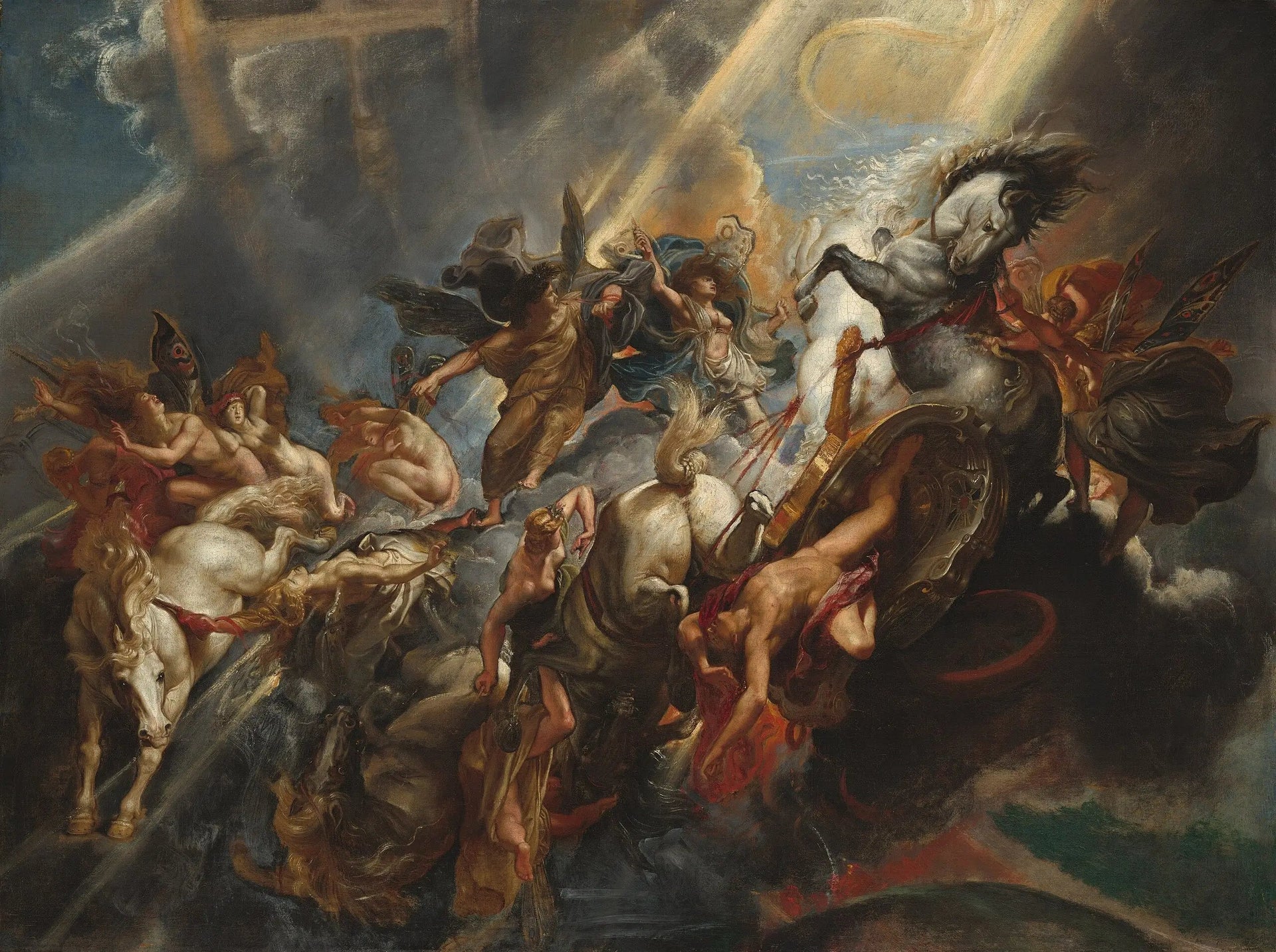 La Chute de Phaéton - Peter Paul Rubens image 1 copie de tableau peinte à la main